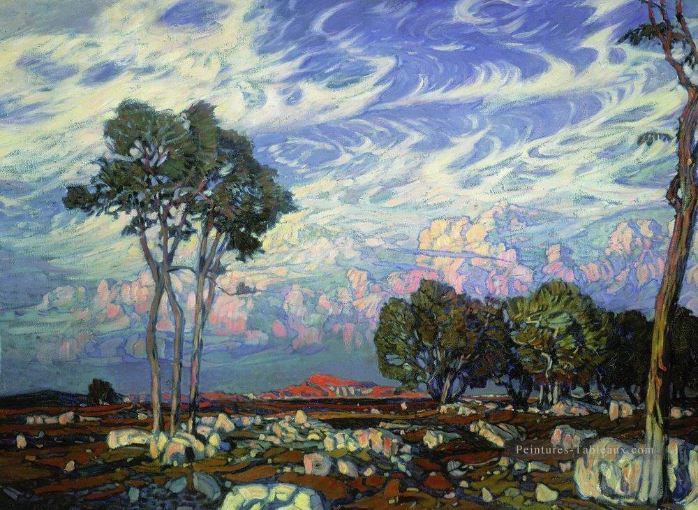 derniers rayons 1903 Konstantin paysage Peintures à l'huile